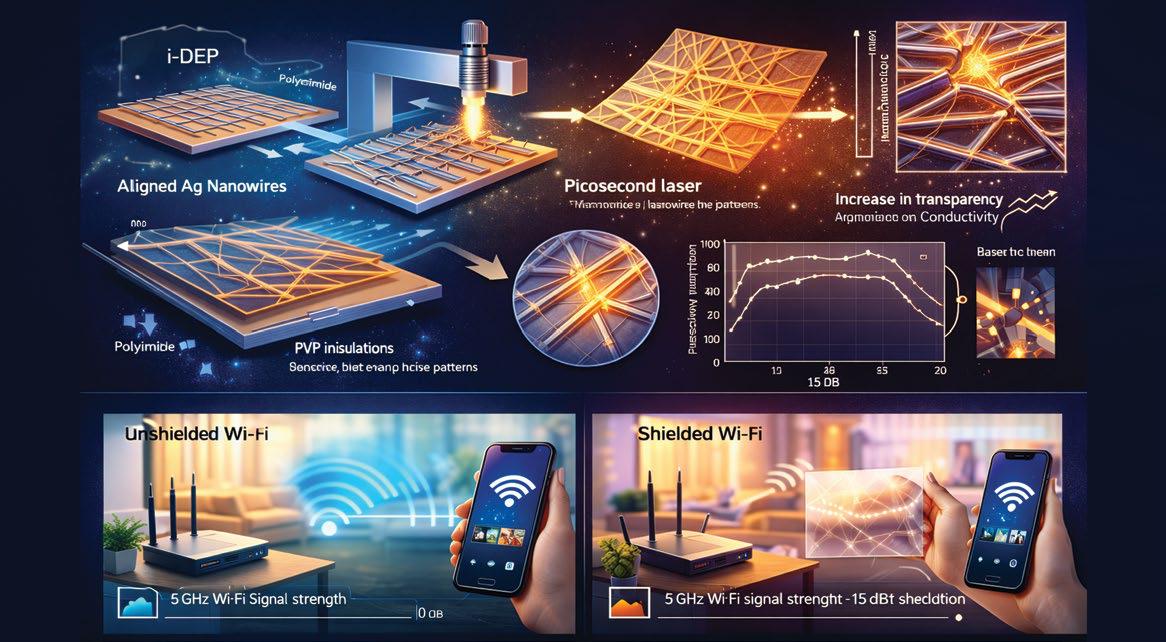 Laser nanowire films promise EMI shielding for 6G devices